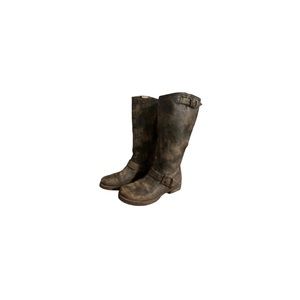 Frye Distressed Tan Leather Riding Boots - Women’s Size 7
